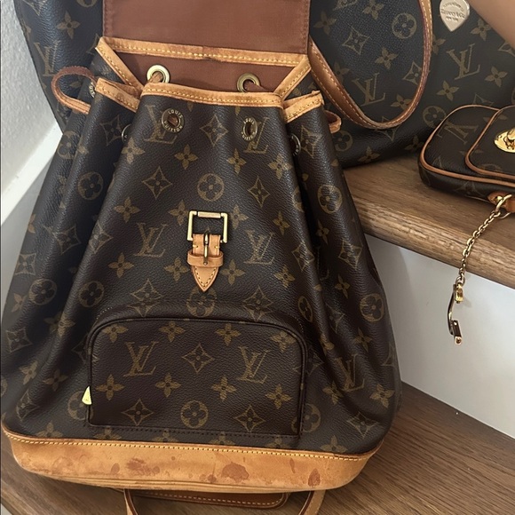 Louis Vuitton backpack montsouris LV monogram bag mm vintage designer backpack - Picture 9 of 17